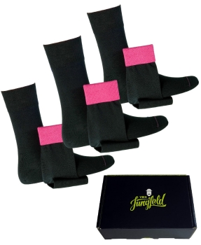 von Jungfeld 3er Box Herrensocken schwarz